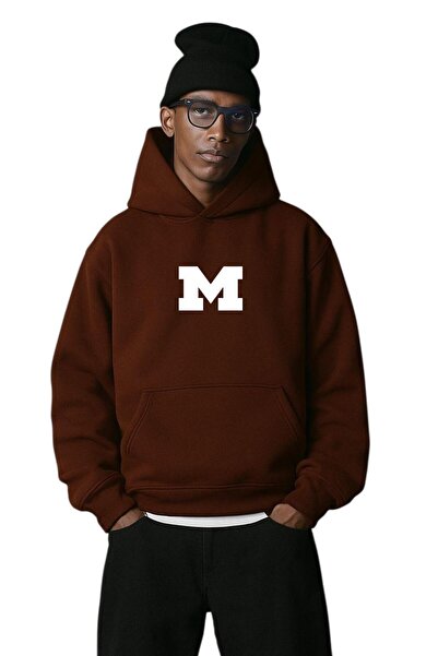 DM DOLCE MORE سترة رياضية بقلنسوة مطبوعة بثلاثة خيوط من القطن الممشط للجنسين