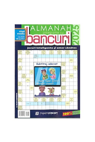 Maxim Almanah de integrame cu bancuri 2025 - nivel mediu,