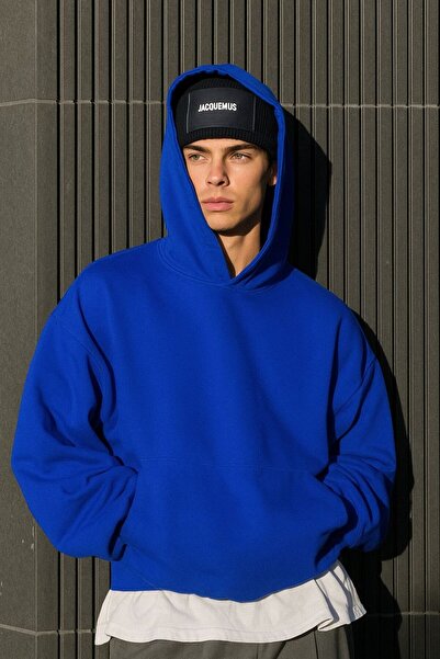 DM DOLCE MORE سترة رياضية بقلنسوة مطبوعة من القطن الممشط بثلاث خيوط للجنسين