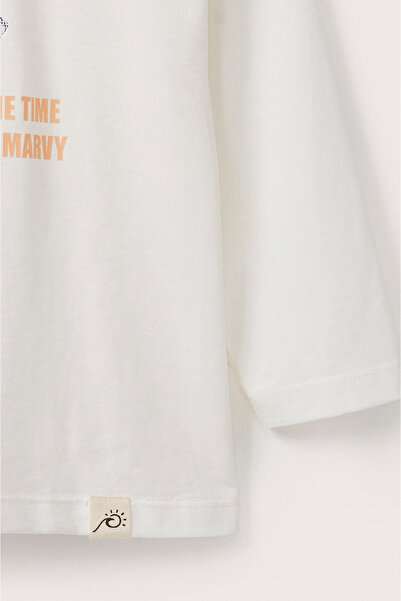 Marvy Popcorn Printed Long Sleeve Tshirt