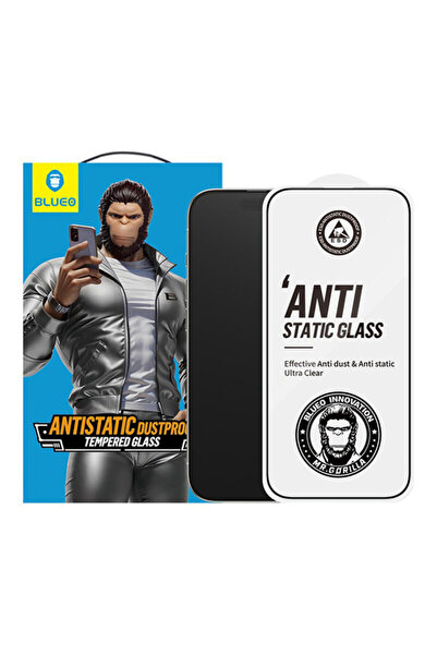 BLUEO Folie iPhone 17 Air Anti-Static HD Glass, negru