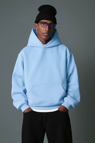 E-ROMA Hanorac unisex cu glugă, imprimat, din bumbac pieptănat cu 3 fire