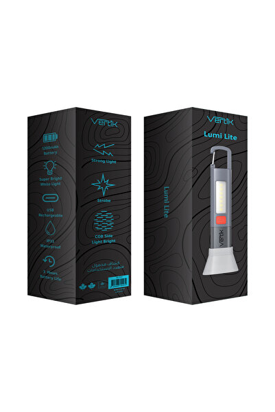 Vertik LumiLight USB Rechargeable Waterproof Flashlight
