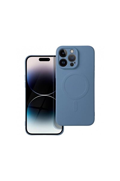 OEM Husa MagSafe pentru Apple iPhone 14 Pro Max Silicone Mag Albastra