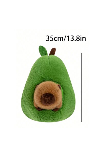 victiny Capibara avocado, Plush Toy, VICTINY® green/brown, 35 cm /premium quality