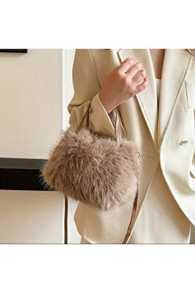 WYS Kabarık Tüylü Peluş Çanta