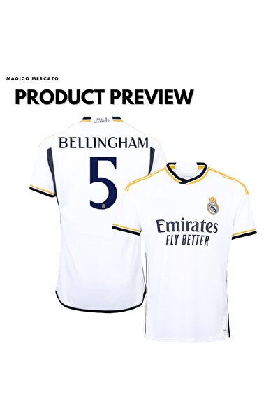 Magico Mercato ® Real Madrid Football Soccer Jersey for Kids – Kids & Adults BELLINGHAM, VINI Jr, MBAPPE Jersey