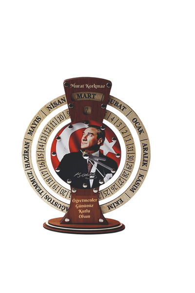 SHELİFE Öğretmenler gününe özel Sonsuz Maya Takvimli Masa Saati