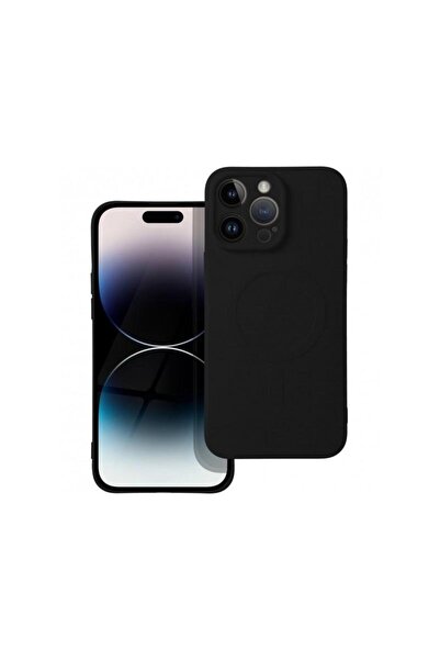 OEM Husa MagSafe pentru Apple iPhone 14 Pro Max Silicone Mag Neagra