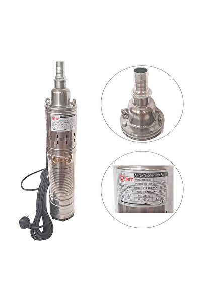 DDT Pompă submersibilă, DDT, QGD120, 1,1 kW, Oțel inoxidabil, 3 m³/h, 120 m