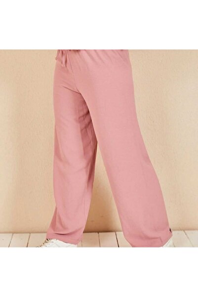 BEYAZTOPTAN Women's Aerobine Pants with Belt and Elastic Waist