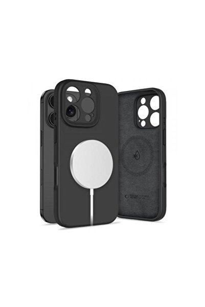 Tech-Protect Husa MagSafe pentru Apple iPhone 16 Pro Liquid Silicone Neagra