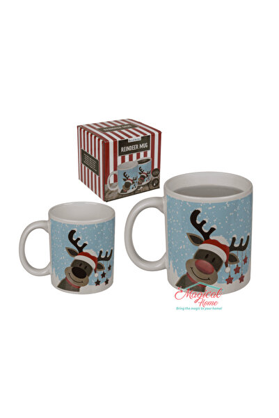 OEM Cana ceramica Xmas, Ren, cu efect termic 330 ml