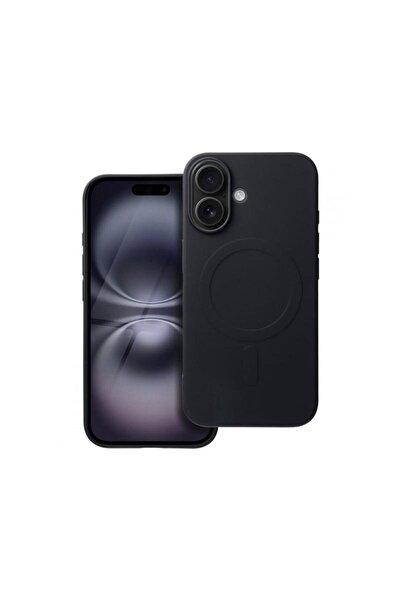 OEM Husa MagSafe pentru Apple iPhone 16 Silicone Mag (Big Hole) Neagra