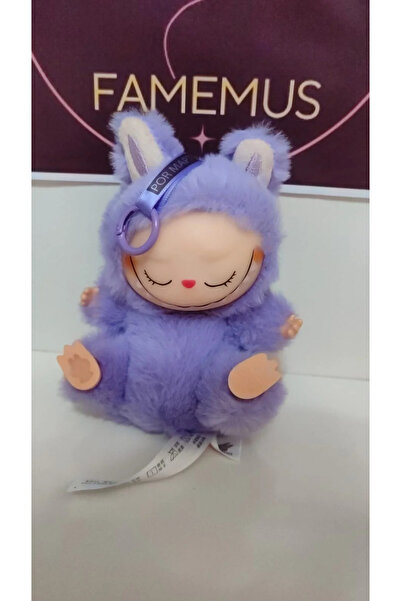 FAMEMUS ACCESSORY Oturan Labubu 17 cm Peluş Özel Kutu İle Gönderim