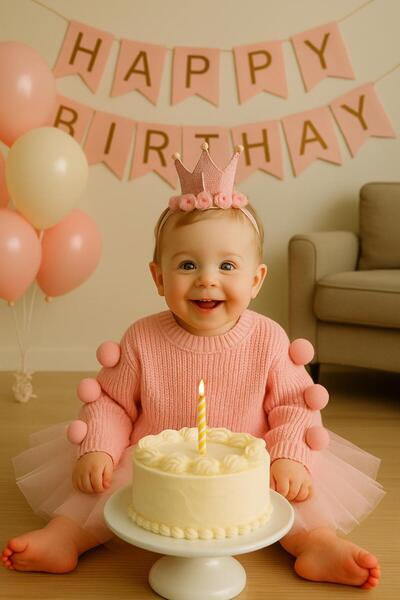 meriç bebe - bütün çocuklar melektir. mrc Birthday-Wedding-Christmas Baby Seamless Oversize Pompom Knit Sweater