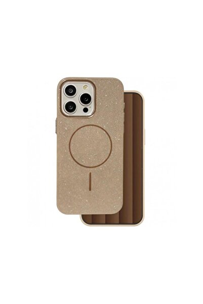 OEM Husa MagSafe pentru Apple iPhone 15 Pro Glitter Thin Mag Maro