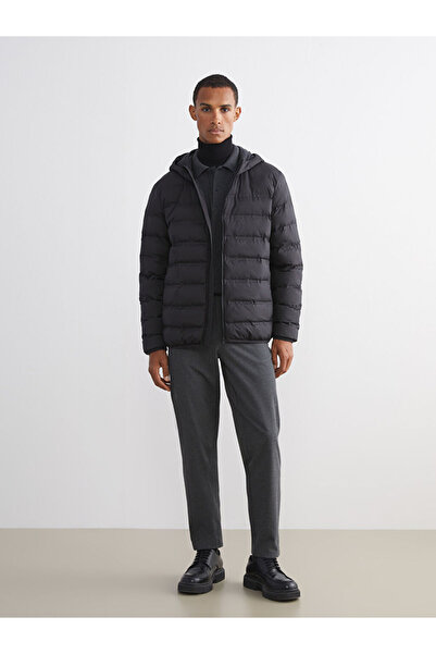 LC Waikiki Alegeri strălucitoare de la Shining Store |   Palton puf pentru bărbați cu glugă standard