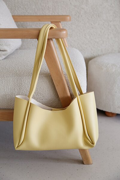 LİZZY BAG Limon Sarısı El ve Omuz Çantası