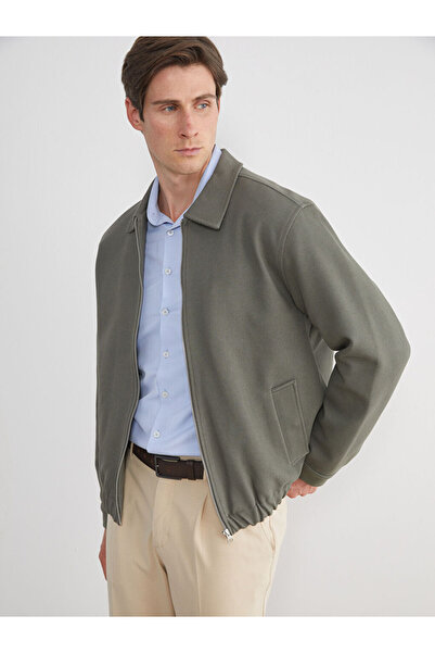 LC Waikiki Southblue green standard fit shirt collar men's jacket