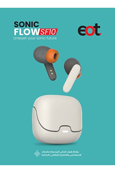 E.O.T EOT SonicFlow SF10 True Wireless Bluetooth Earphones, Wireless Bluetooth Earbuds, Free Leather Bag