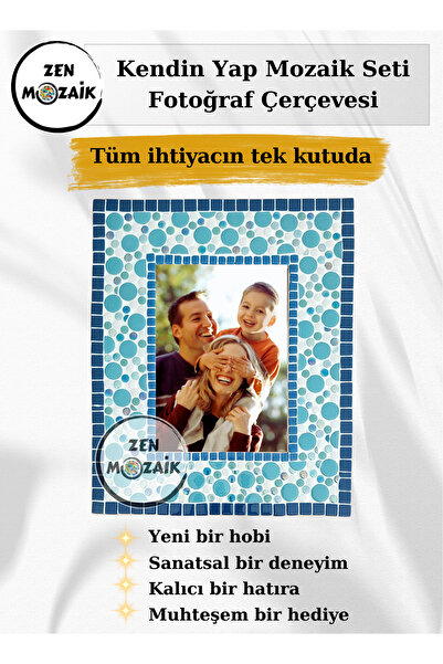 Zen Mozaik Mozaik Fotofraf Çerçevesi Yapım Seti - Eğlenceli Kendin Yap Sanat ...