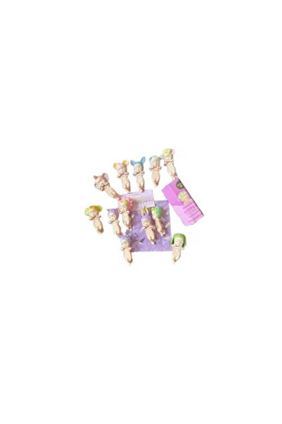 OEM Figurina surpriza, Angel Hippers bebe, Inger papusa dormind, accesoriu telefon, laptop, 8 cm, 4 ani+