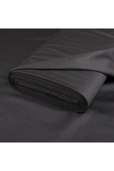 ASSAFWA قماش أسود ملكي سادة