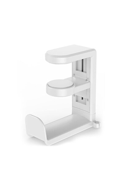 PadForce Suport pentru căști de birou, organizator de cabluri, multifuncționa...