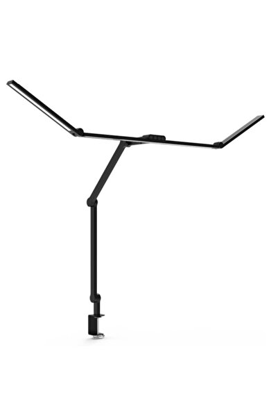 OEM LED Desk Lamp, Triple Design, Eye Protection, Adjustable Brightness and Color Temperature, Black