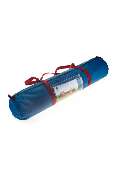 bigshot Cort Camping Single Room, Capacitate 3-4 Persoane, 2mx2m, Cu Plasa de Insecte si Luminator, Albastru