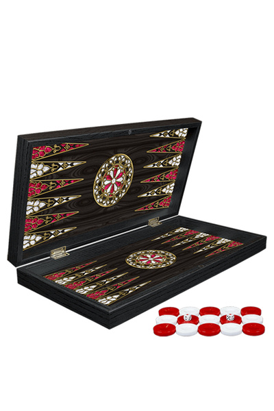TTT Classic Embroidered Backgammon Model 2