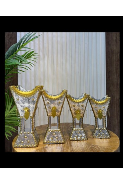 genernic طقم مباخر باكستاني سيفين ونخلة منقوش ابو حلق