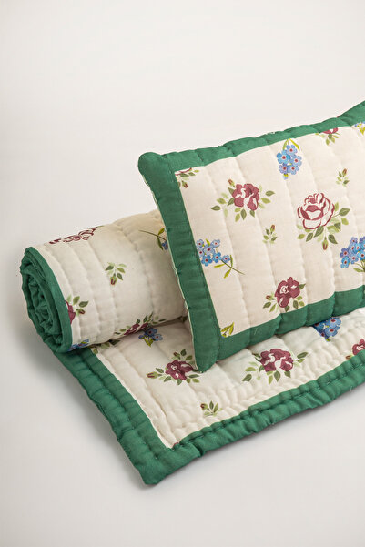 one2three Rose El Yapımı Organik Pamuk Çocuk Yatak Örtüsü