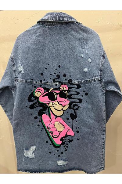 ozzıy34 Γυναικείο τζιν μπουφάν oversized