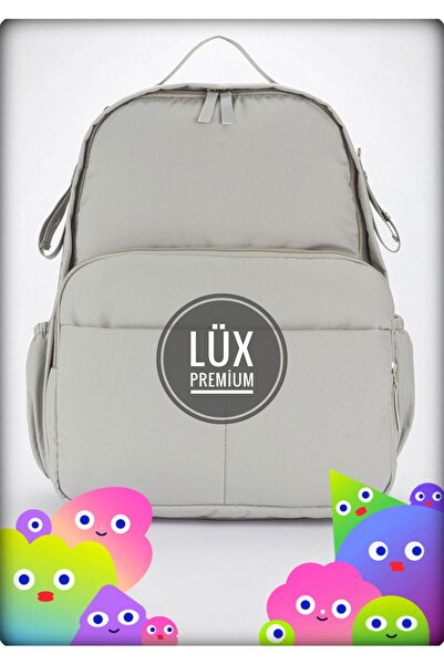 Avşar Baby Lüx Premium Jumbo Boy Anne Bebek Bakım Sırt Çantası Biberon Termos...