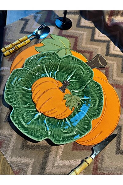 ref crea Pumpkin 2-Pack Cocktail Napkins