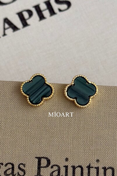 MioArt Kadın Yonca Model Çelik Küpe