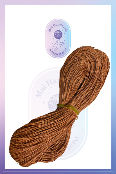 Mai Handmade Hobby ve Örgü Evi Doğal Kağıt İp 300-350 Gr Yaklaşık 300-350 Met...
