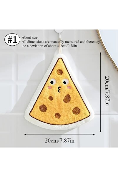 NUCA CO 1 Adet Hızlı Kuruyan El Havlusu Yumuşak Polar Asma Sevimli Karakter Desenleri Mutfak Şirin Dekoratif