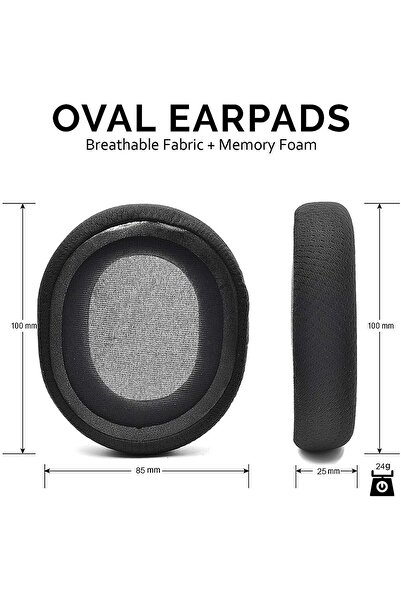 PadForce Earpads Cushion for SteelSeries Arctis 1/3/5/7/9/Pro Wireless Headsets - Black - Mesh - Green