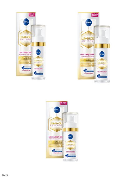NIVEA 94429 Luminous630 Leke Karşıtı Serum 3 ADET