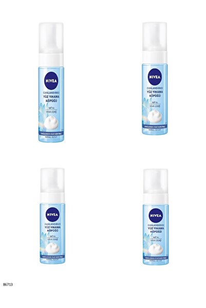 NIVEA 86713 Revitalizing Face Washing Foam for Normal Skin 4 Pieces