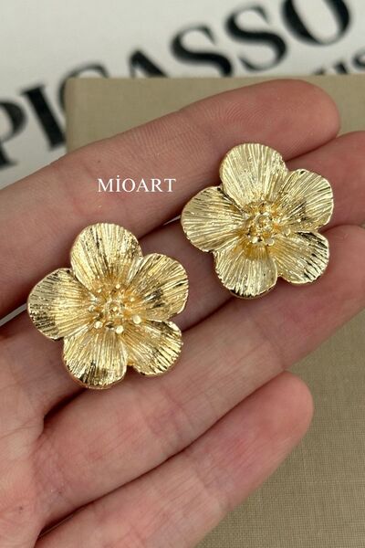 MioArt Lüks Romantik Çiçek Kadın Küpe