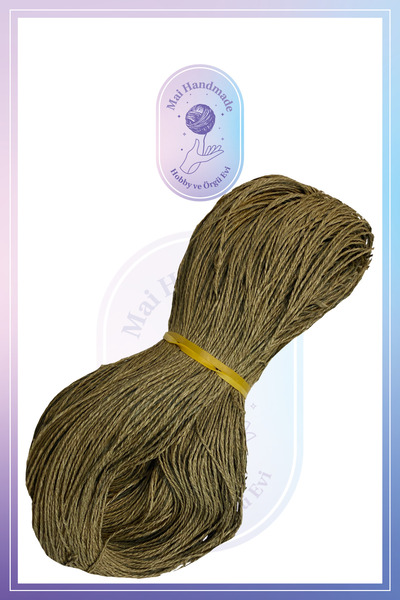 Mai Handmade Hobby ve Örgü Evi Doğal Kağıt İp 300-350 Gr Yaklaşık 300-350 Met...