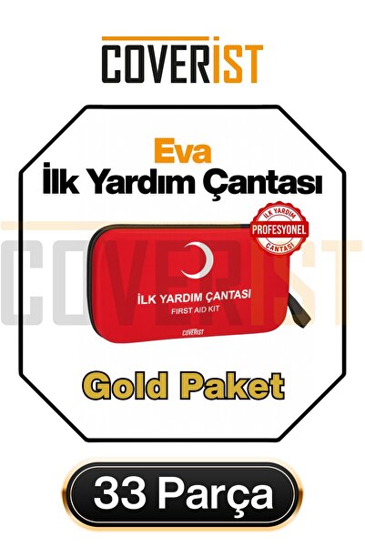 COVERİST Eva İlk Yardım Çantası Acil Durum ve İlk Yardım Seti - Gold Paket