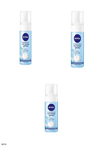 NIVEA 86713 Revitalizing Face Washing Foam for Normal Skin 3 Pieces
