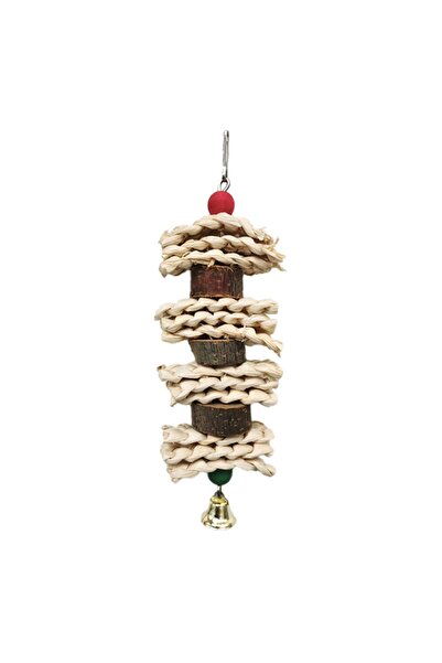 UniqBirdToys Trendme Wicker Chewing Stress Bird Cage Toy