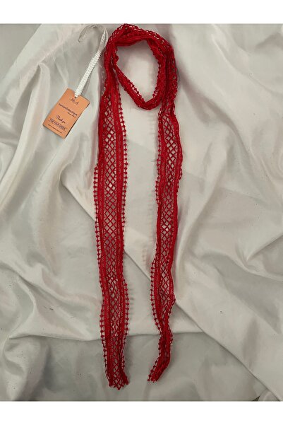 Nurcanilirboutique Kırmızı Fransız zarif fular