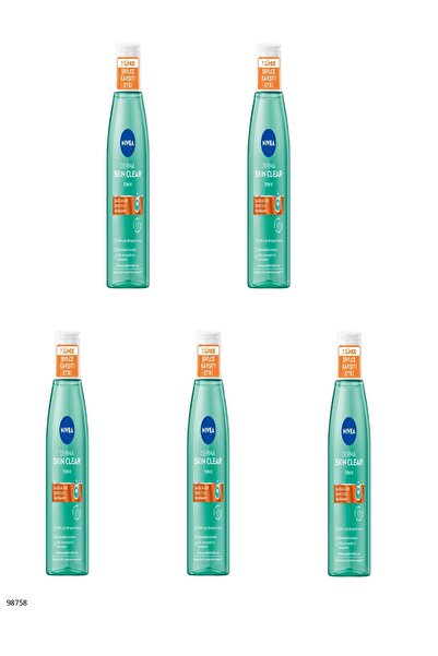 NIVEA 98758 Derma Skin Clear Tonic 5 Pcs